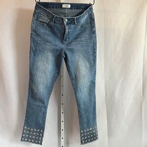 Angels Forever Young Blue Cropped Jeans for Women